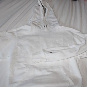 White Champion Hoodie